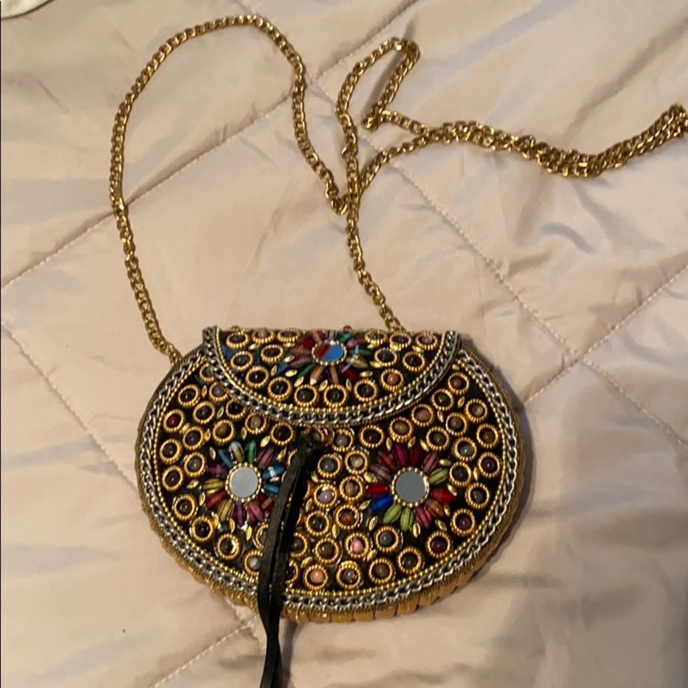 Cross Body Hand Made Jewel Purse